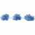 Тесьма плетеная "Рюш", упак. 9,14 м, цвет голубой - купить в Рыбинске. Цена: 45.87 руб.