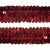 Тесьма с пайетками 3, шир. 30 мм/уп. 25+/-1 м, цвет красный - купить в Рыбинске. Цена: 1 087.39 руб.