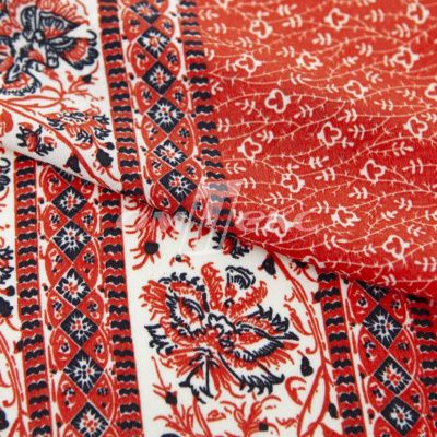 Плательная ткань "Фламенко" 24.1, 80 гр/м2, шир.150 см, принт этнический - купить в Рыбинске. Цена 241.49 руб.